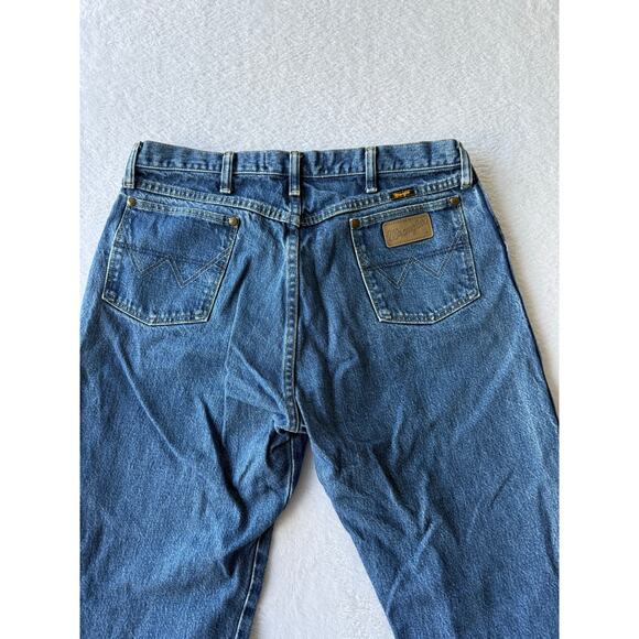 Wrangler George Straight Men Jeans Size 36x32 Cowboy Cut Rugged Cotton Denim - Picture 10 of 12